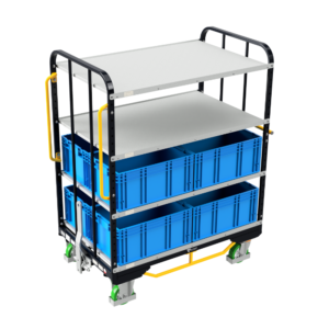 SLC trolley with containers